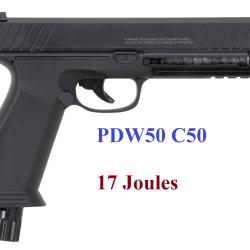 Pistolet  semi auto  PDW50   Cal 50 -17 Joules