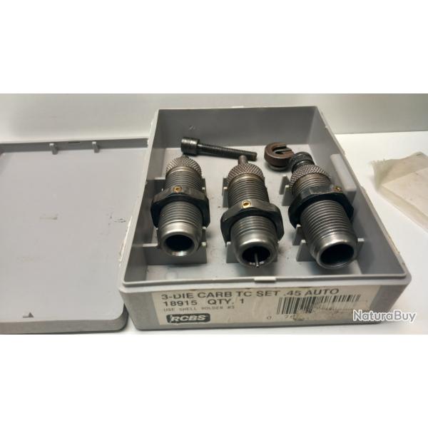 jeu d'outils rcbs 45 acp carbure