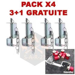 4x ALARMES P&Eacute;RIM&Egrave;TRIQUES PYROTECHNIQUES POUR CARTOUCHES DE FUSIL Cal.12 - LIVRAISON 48H