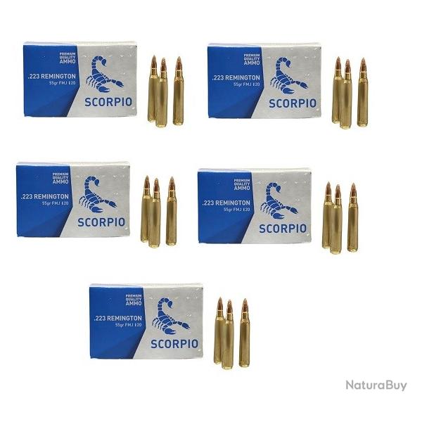 munitions STV SCORPIO Cal.357mag FMJ 158gr 10.2 PAR 250