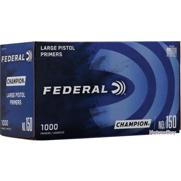 Amorces FEDERAL champion 150 large pistol par 100
