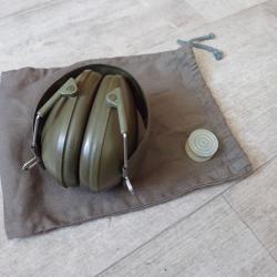 CASQUE ANTI-BRUIT SUISSE, avec sa housse de protection + bouchons