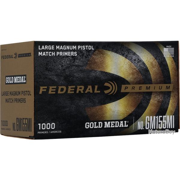 Amorces FEDERAL gold medal GM100M small pistol par 100