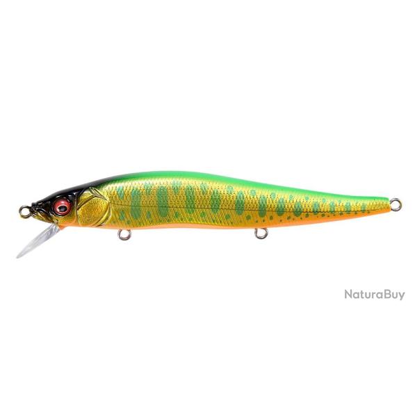 Poisson Nageur Megabass Great Hunting 110 Flottant 11cm 13,5g Lz Lime Back Gold Ob