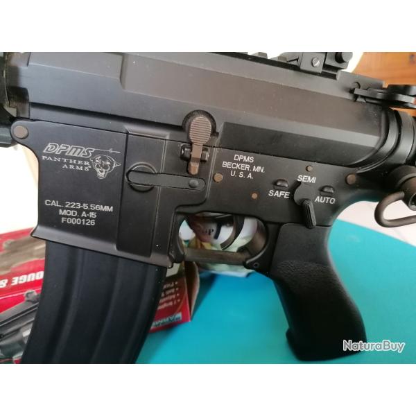 fusil � billes DPMS panther arms  mod�l A15 , tr�s bon �tat + accessoires