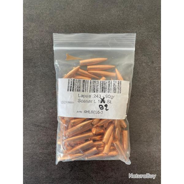 92 Ogives .243 Lapua Scenar L 90gr