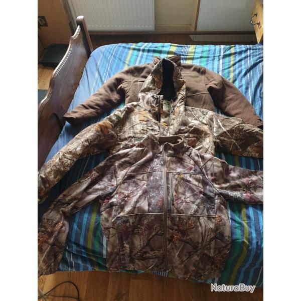 Lot de vestes de chasse