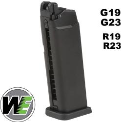 Chargeur G19 et R19 WE Airsoft 23 billes Gaz