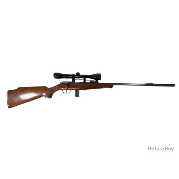 Carabine GAUCHER "Gazelle" cal 22LR, silencieux + lunette, mise � prix 1� sans r�serve, occasion