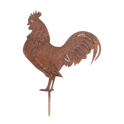 Silhouette de coq en m&eacute;tal
