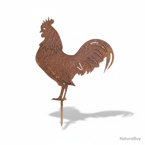 Silhouette de coq en m�tal