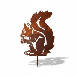 Silhouette de jardin &eacute;cureuil assis