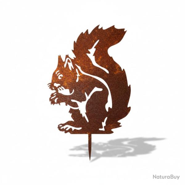 Silhouette de jardin �cureuil assis