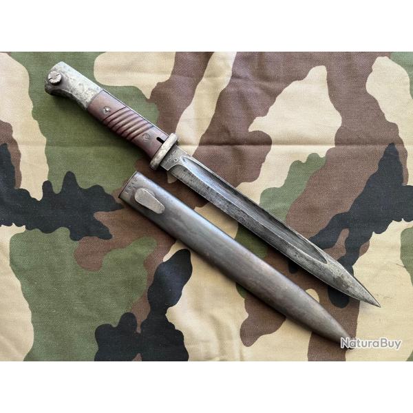 Ba�onnette allemande mauser gewehr 98k 84/98 double date