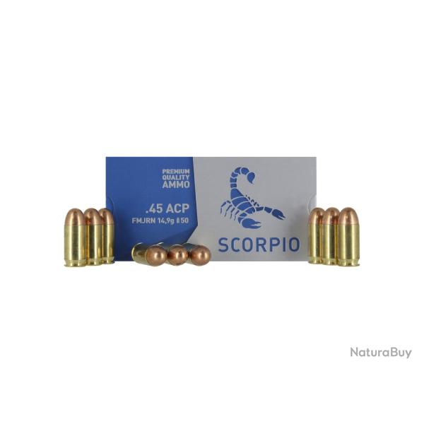 munitions STV SCORPIO Cal.45ACP FMJ 230gr 14.9G PAR 50