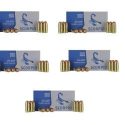 munitions STV SCORPIO Cal.45ACP FMJ 230gr 14.9G PAR 250