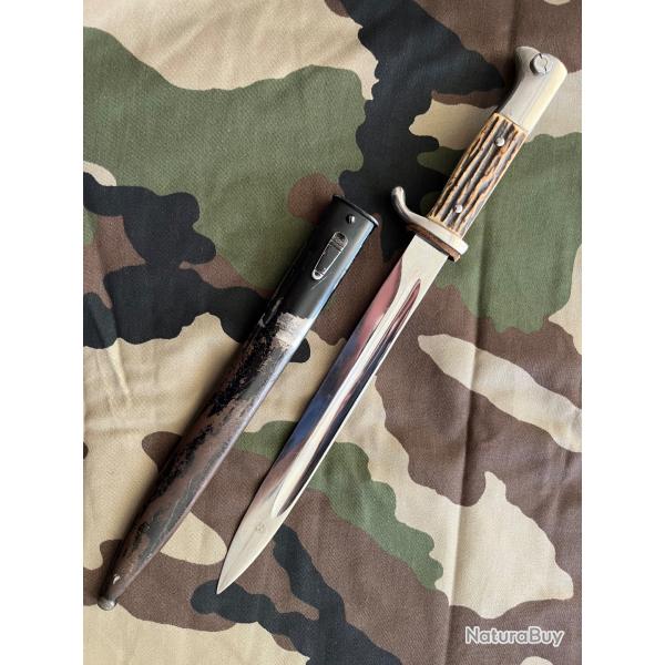 Ba�onnette allemande Police Solingen ACS Bois de cerf