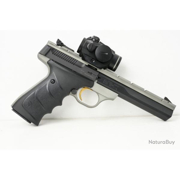 pistolet Pack browning buck mark Contour Gray urx + point rouge  cal 22lr