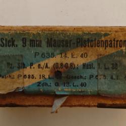 Boite de 9 mm Mauser Export