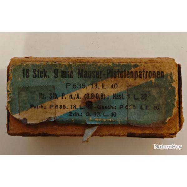 Boite de 9 mm Mauser Export