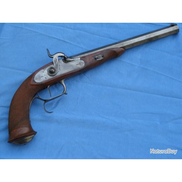 .Pistolet de type Lepage � percussion calibre 44 fabrication Pedersoli.