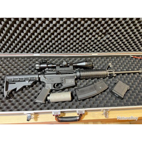 CARABINE AR15 SMITH & WESSON M&P15 SPORT II + LUNETTE + SILENCIEUX ASE UTRA + MALLETTE