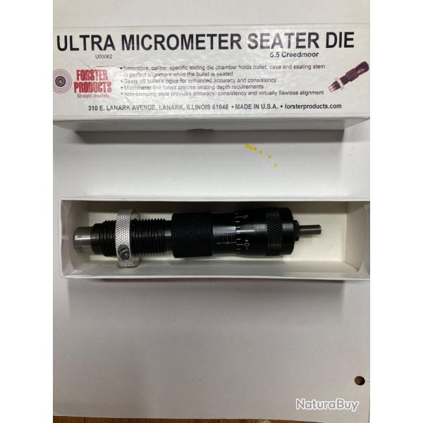 Outil FOSTER Ultra Microm�tre Seater Die 6,5 Creedmoor