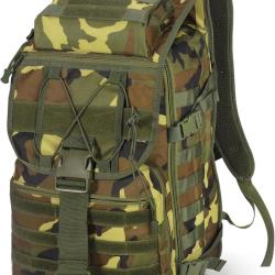 Sac &agrave; Dos Militaire Tactique 50L &Eacute;tanche Molle Sac D'urgence Camping Chasse P&ecirc;che Trekking Escalade