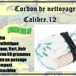 Cordon de nettoyage pour calibre .12
