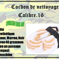 Cordon de nettoyage pour calibre .16