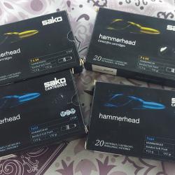 Lot de 4 bo&icirc;tes de balles sako hammerhead calibre 7x64 bonded soft point 11.0g 170gr