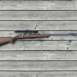 Carabine marque GAUCHER pour DROITIER Cal. 22LR Mono Coup + Lunette/Silencieux - MISE A PRIX 1 EURO