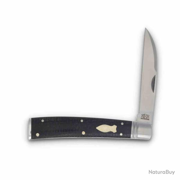Couteau Rough Ryder Reserve Whiskey Bent Lame Acier D2 Spear Point Manche Micarta Slip Joint RRR045