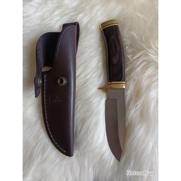 Couteau de chasse BUCK 192 Vanguard - Tranchant Convexe - Quasi Neuf / Patin�