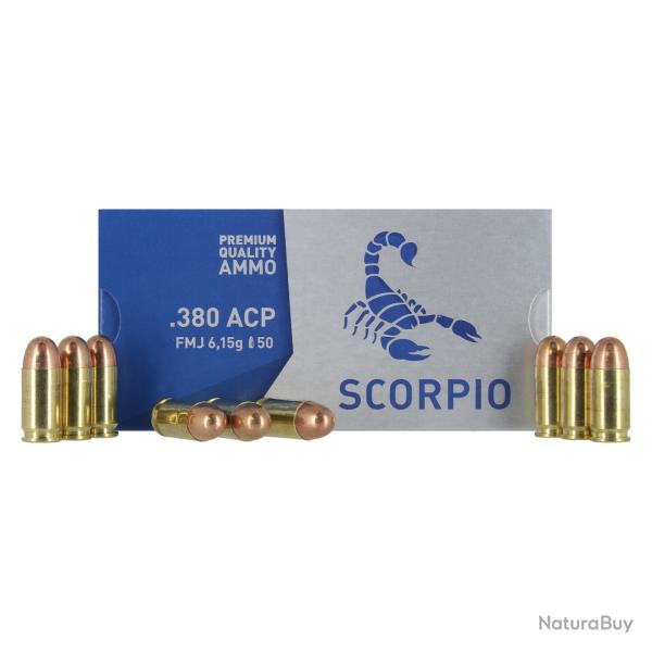 munitions STV SCORPIO Cal.380 ACP FMJ 92gr 6.15G PAR 50