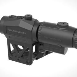 Combo scrapper point rouge VECTOR OPTICS 1x29 mrt et magnifier paragon 3x