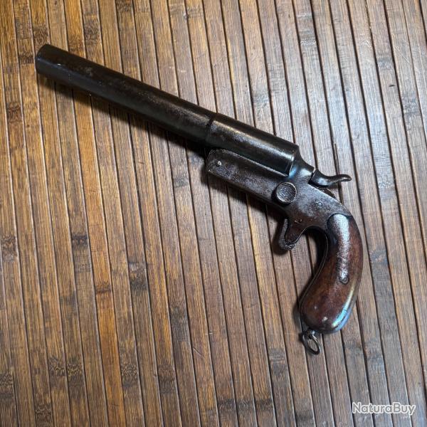 PISTOLET DRUCKKNOPF CALIBRE 4 LANCE FUS�E ALLEMAND WW1 - 14/18