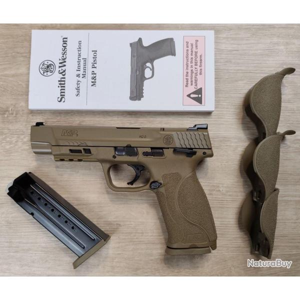 Pistolet SMITH & WESSON Mod. M&P9 M2.0 FDE 5"- Calibre 9x19 - 2 chargeurs (Occasion)