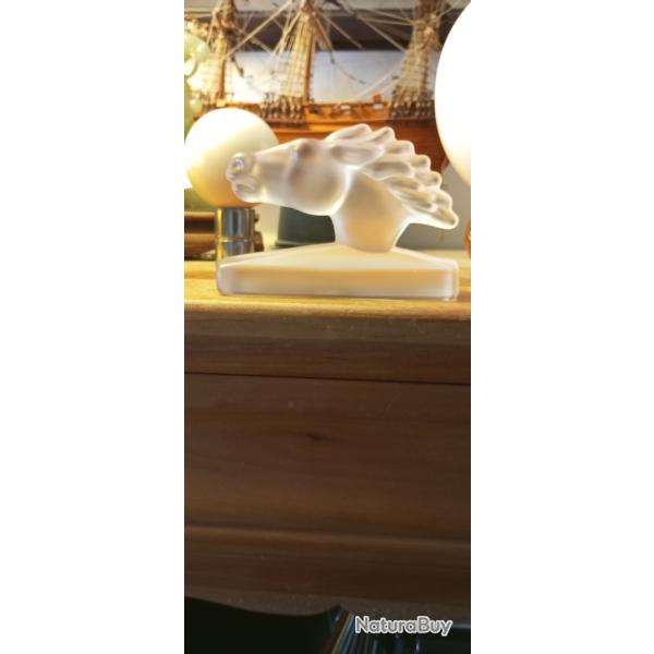 T�te de cheval en cristal sign�e