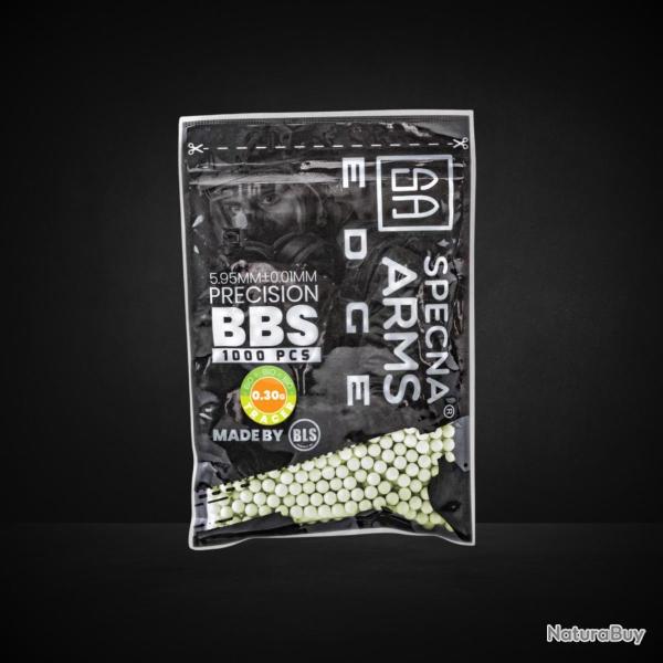 Billes Bio Trancantes 0.30g vertes Edge Specna Arms sachet de 1000