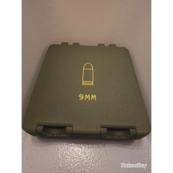 Boite pouvant contenir 100 munitions de calibre 9mm