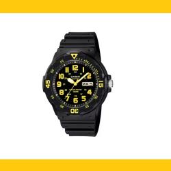 Montre de Plong&eacute;e Analogique Casio (Noir/Jaune) - Nage, Chasse, P&ecirc;che, Randonn&eacute;e