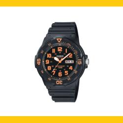 Montre de Plong&eacute;e Analogique Casio (Noir/Orange) Nage, Chasse, P&ecirc;che, Randonn&eacute;e