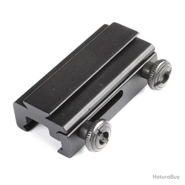 Adaptateur Rail Picatinny Dovetail 20mm 14mm Airsoft Tactique Fixation Optique