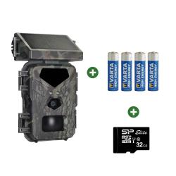 Cam&eacute;ra Solaire Night Vision 20MP + 4 pile + carte SD