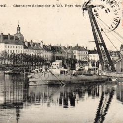 Carte Postale - Chalon-sur-Sa&ocirc;ne, Chantiers Schneider & Cie  -N&deg;8198