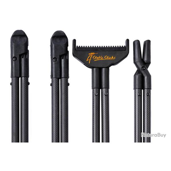 Canne de pirsch Bush Essential carbone noir 4 Stable Sticks