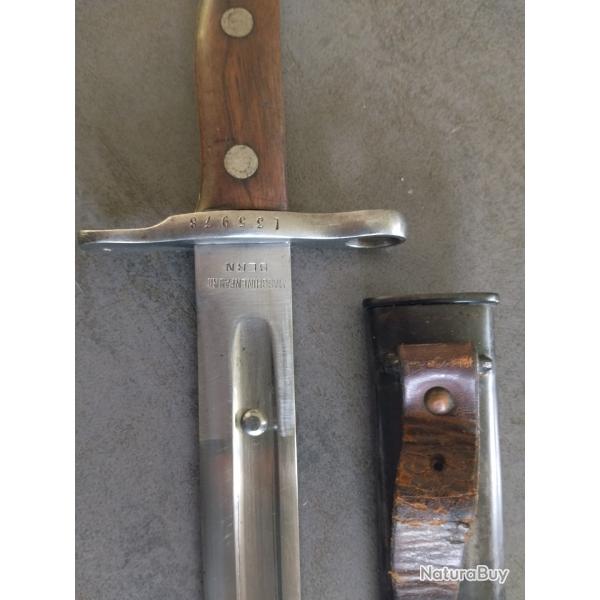 Ba�onnette Schmidt rubin mod�le 1889 modifi�e 1899
