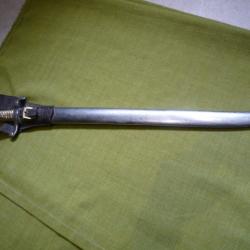 baionnette Fran&ccedil;aise Mle 1842 compl&egrave;te avec son gousset