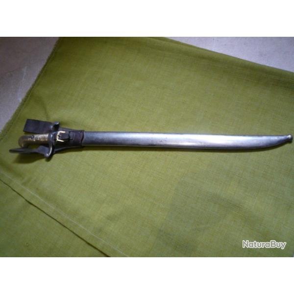 baionnette Fran�aise Mle 1842 compl�te avec son gousset